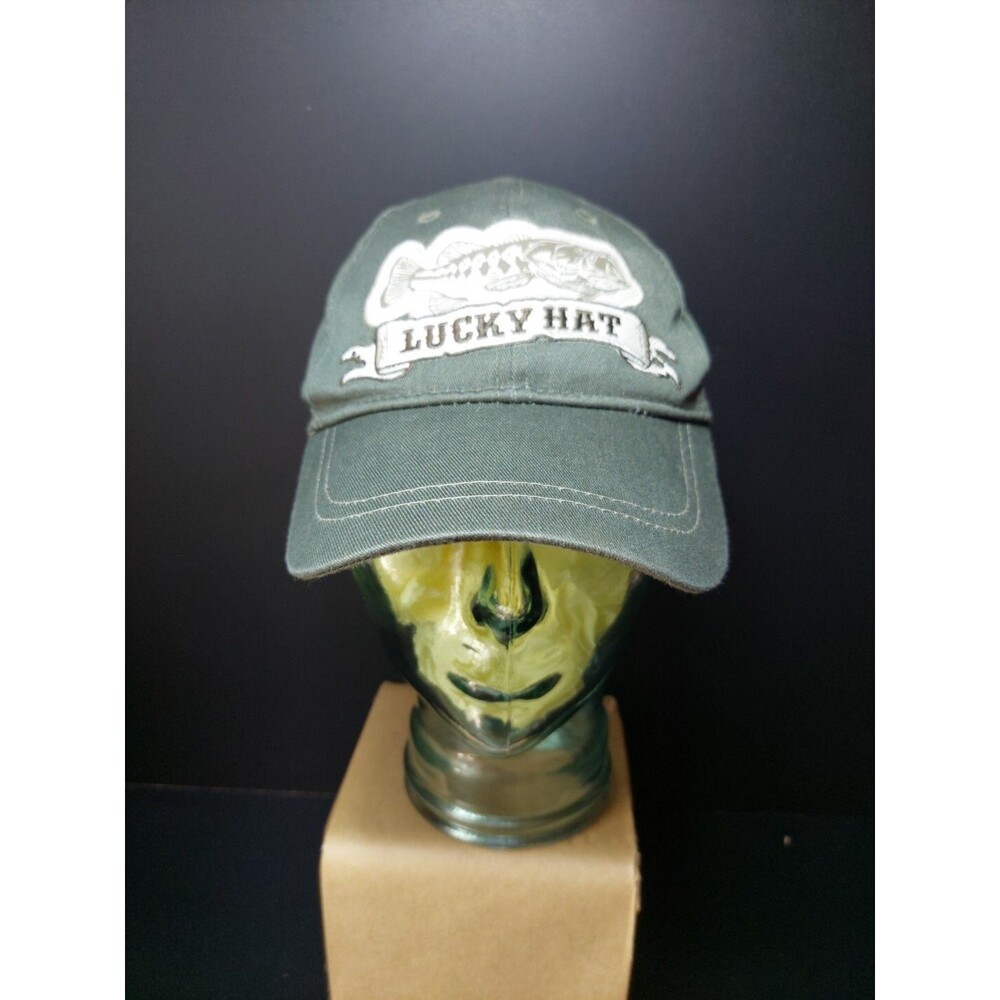 Lucky Hat Green With Fish Logo Infinity Brand Snapback Hat